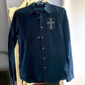 Mens Guess long sleeved button up shirt